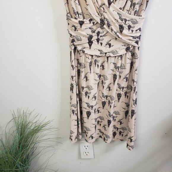 Anthropologie Leifnotes Up and Away Hot Air Balloon Ruched Dress Boho Size Xs - Picture 7 of 11